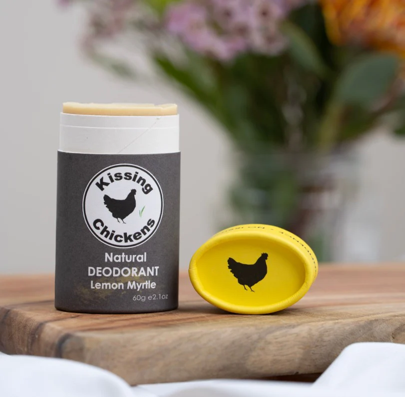 Kissing Chickens Natural Deodorant Stick Lemon Myrtle 60g - Image 3
