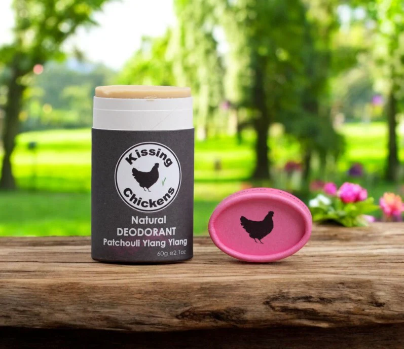 Kissing Chickens Natural Deodorant Stick Patchouli & Ylang Ylang 60g - Image 3