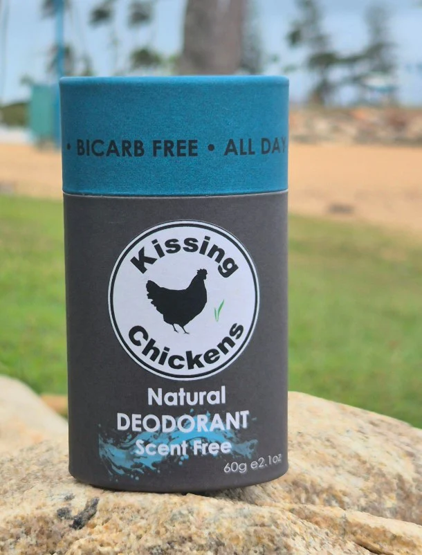 Kissing Chickens Natural Deodorant Stick Scent Free 60g - Image 3