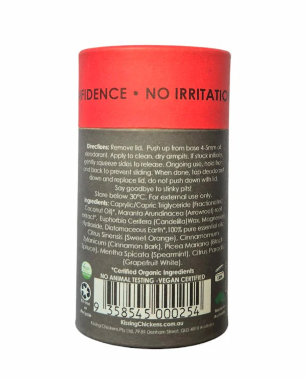 Kissing Chickens Natural Deodorant Stick Scent of Kindness 60g - Image 2