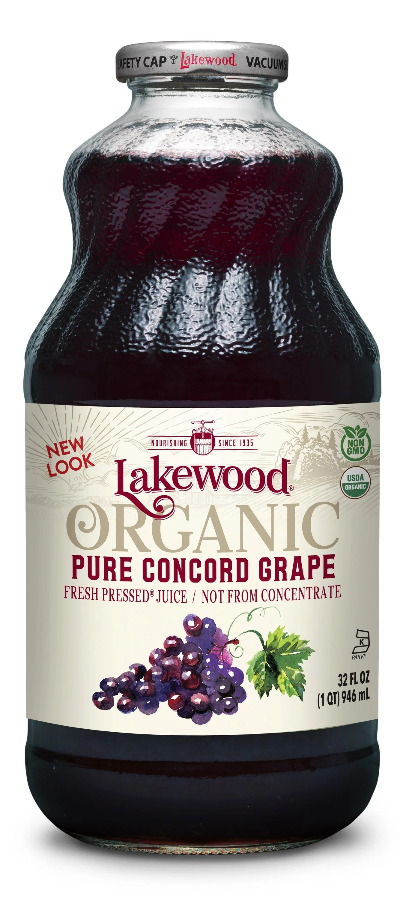Lakewood Organic Juice Concord Grape 946ml