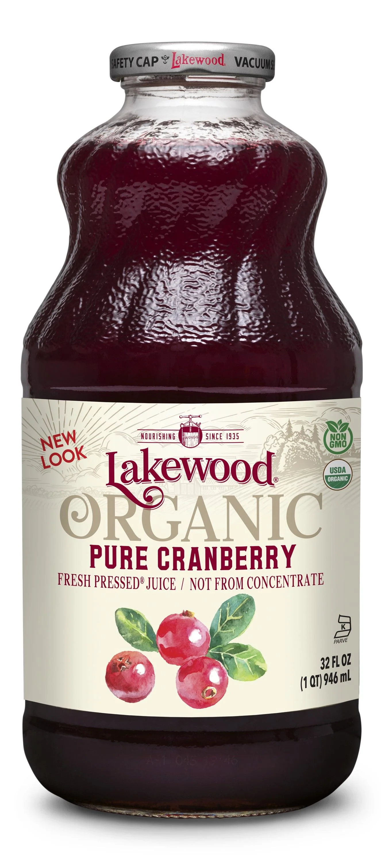 Lakewood Organic Juice Cranberry 946ml