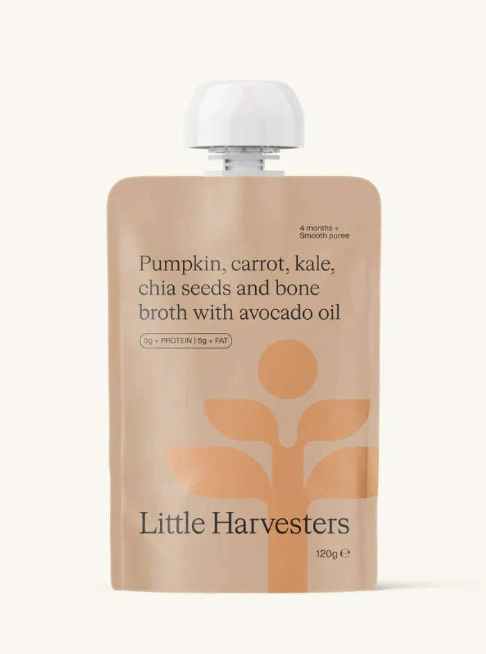 Little Harvesters Pouch Pumpkin 120g - Box of 6