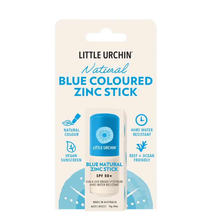 Little Urchin BLUE Natural Zinc Stick SPF 50+ 14g