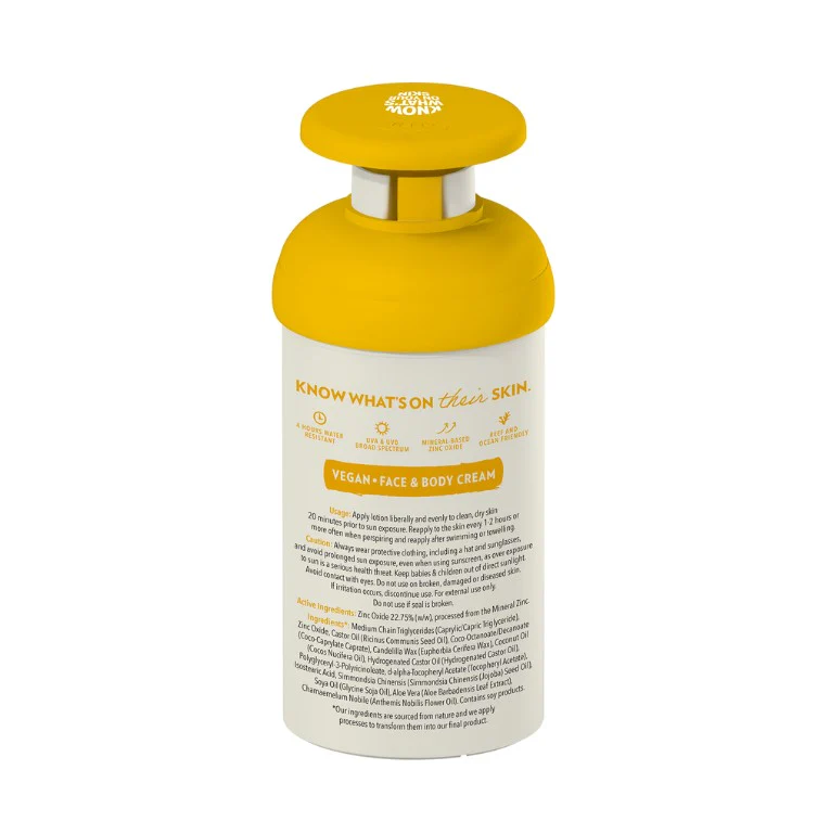 Little Urchin KIDS Natural Clear Zinc Sunscreen SPF 50+ 300g - Image 2