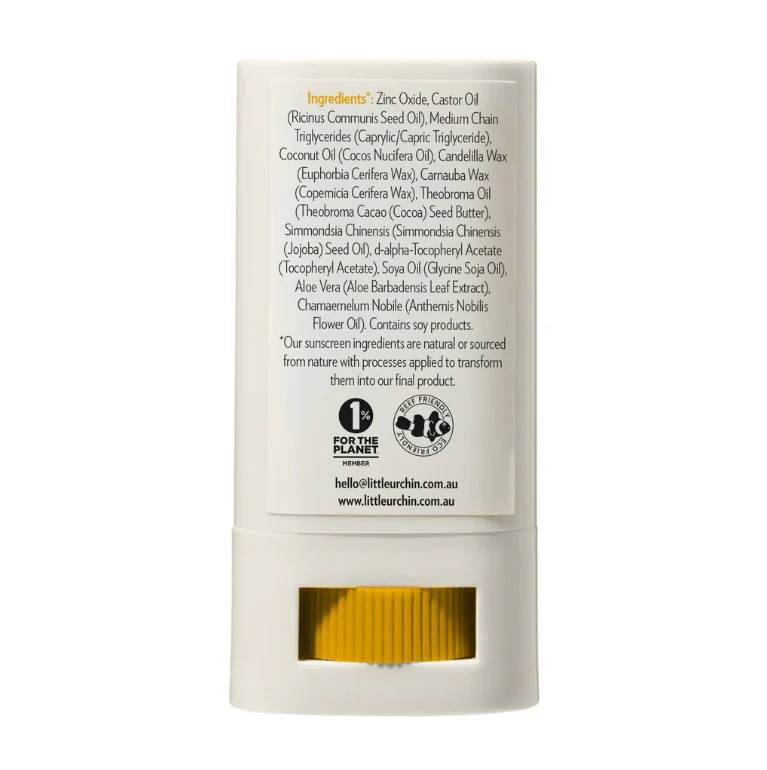 Little Urchin KIDS Natural Zinc Stick Clear SPF 50+ 20g - Image 3