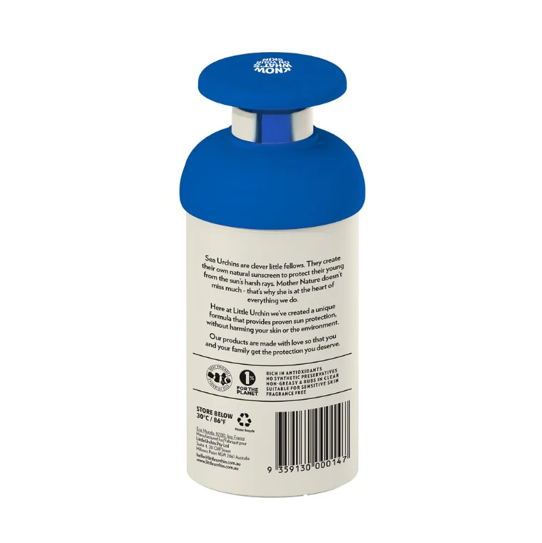 Little Urchin Natural Clear Zinc Sunscreen SPF 50+ 300g - Image 3