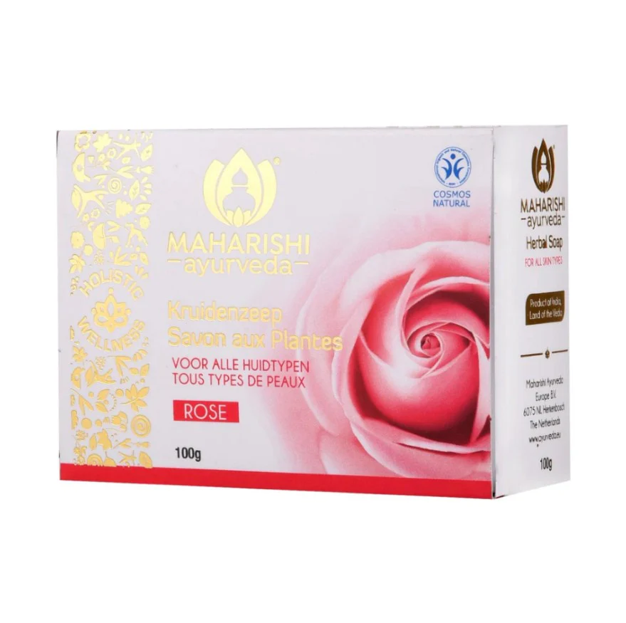 Maharishi Ayurveda Soap Bar Rose 100g - Image 2