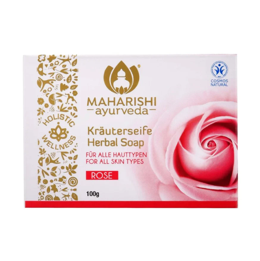 Maharishi Ayurveda Soap Bar Rose 100g - Image 3