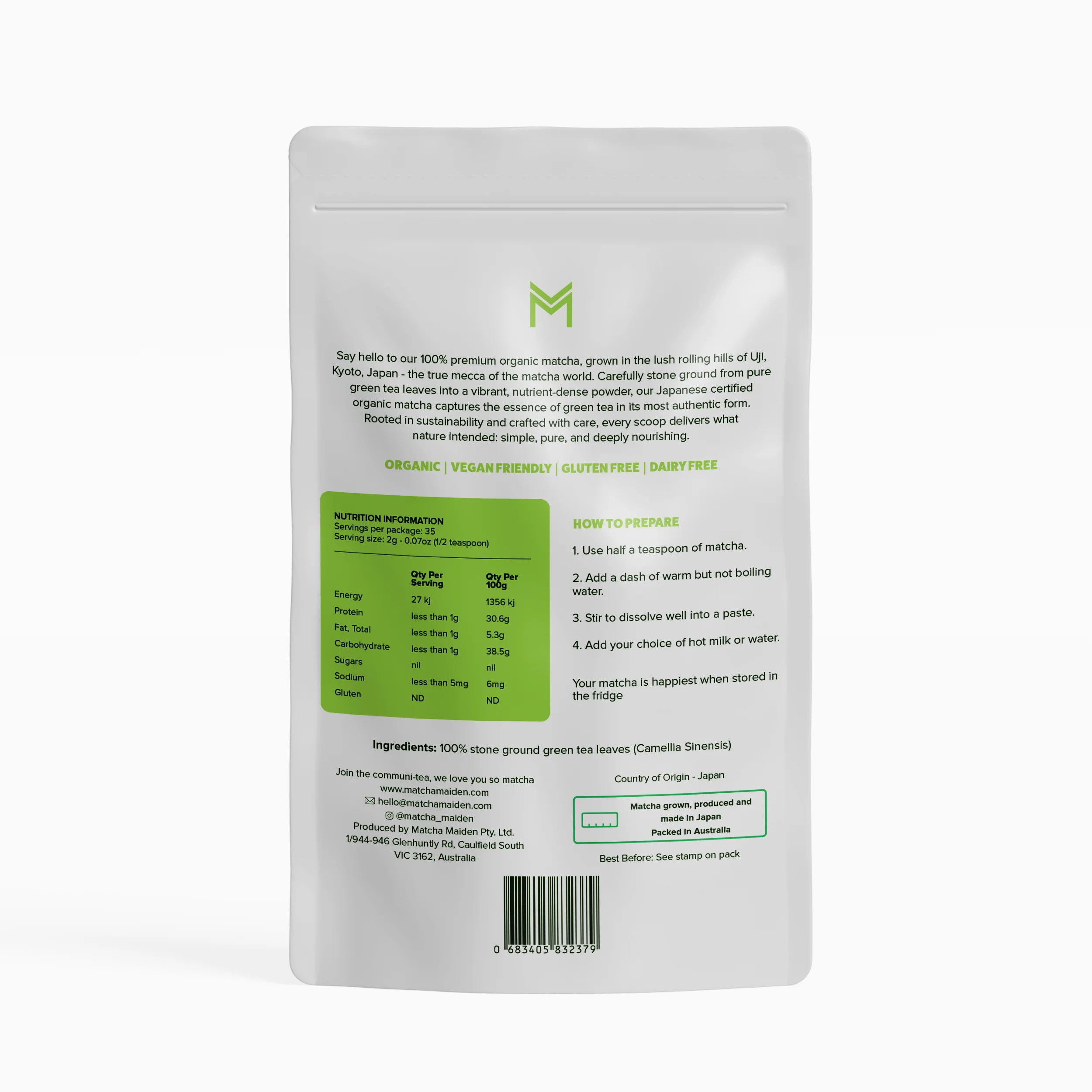 Matcha Maiden Organic Matcha Powder - Image 2