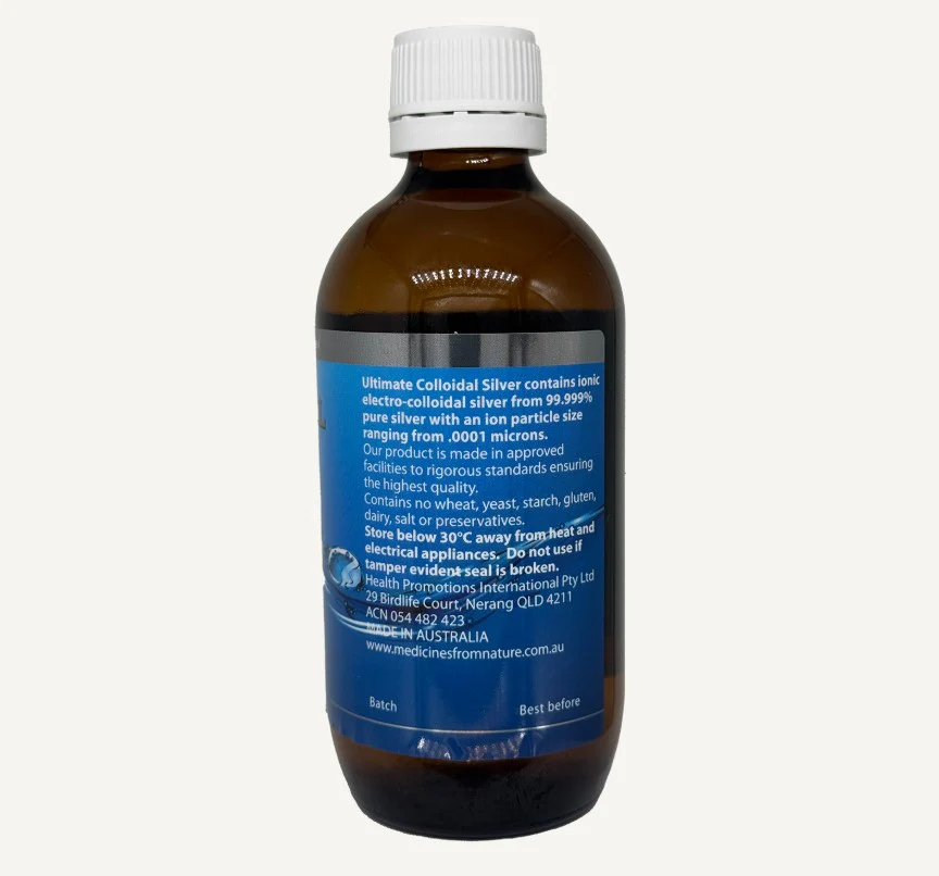 Medicines From Nature Ultimate Colloidal Silver 200PPM 200ml - Image 3