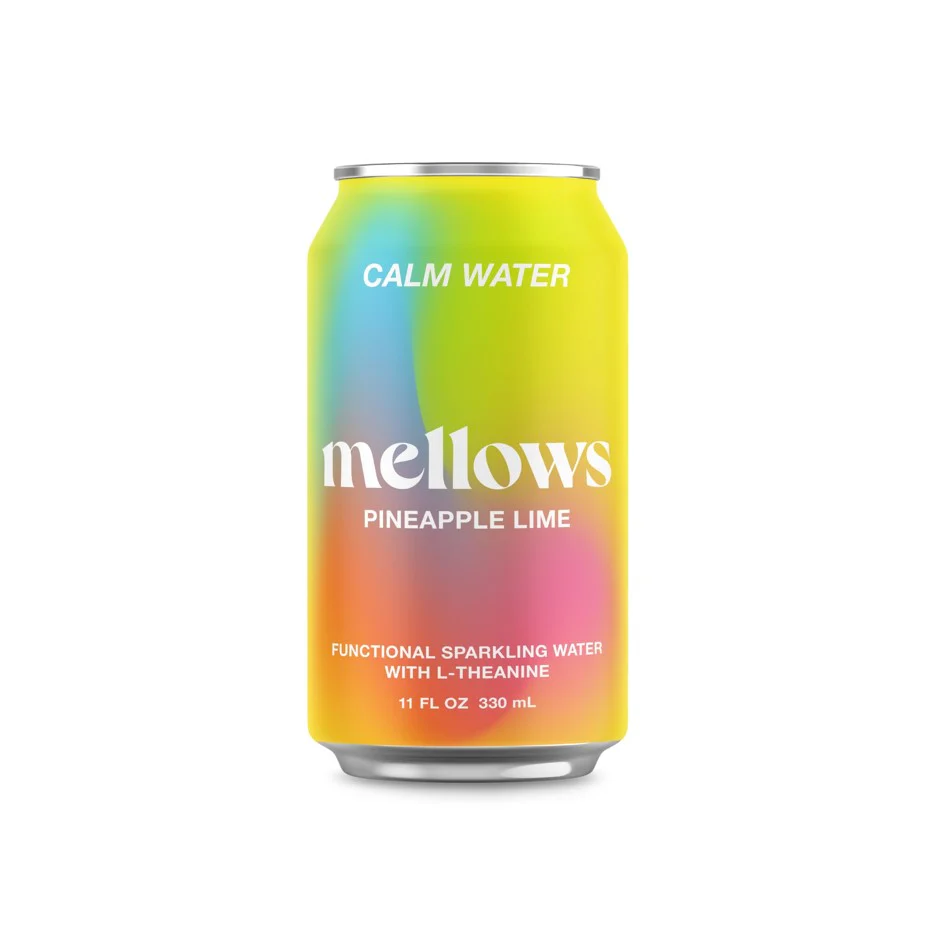 Mellows Functional Sparkling Water Pineapple Lime 330ml x 24 Pack