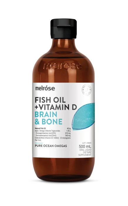 Melrose Fish Oil & Vitamin D Brain & Bone 500ml