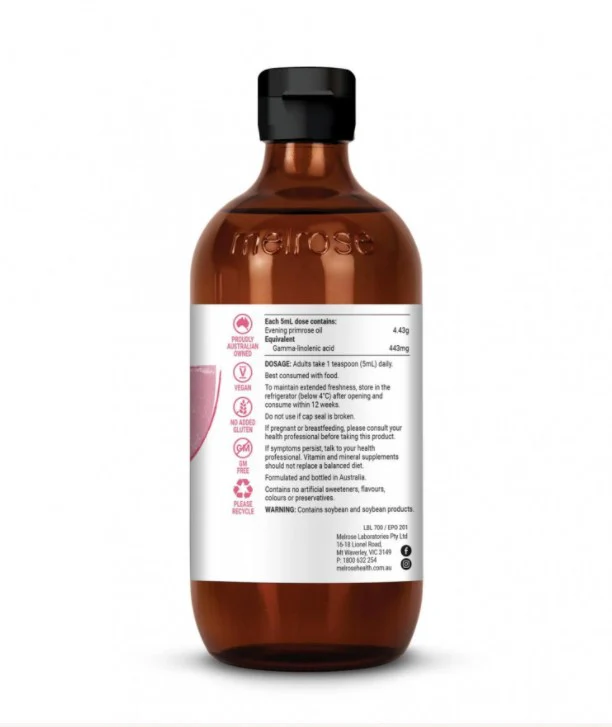 Melrose Organic Evening Primrose Oil Strawberry 200ml - Image 2