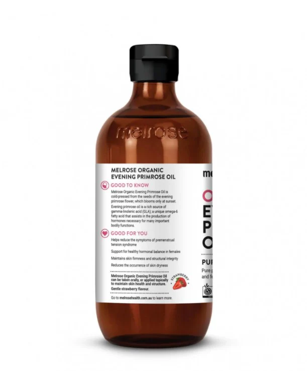 Melrose Organic Evening Primrose Oil Strawberry 200ml - Image 3