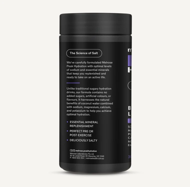 Melrose Peak Hydration Blackberry Lemonade 180g - Image 2