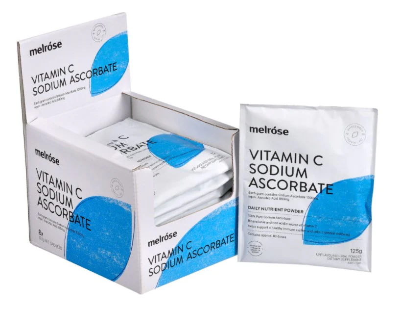Melrose Vitamin C Sodium Ascorbate 125g 8 Pack