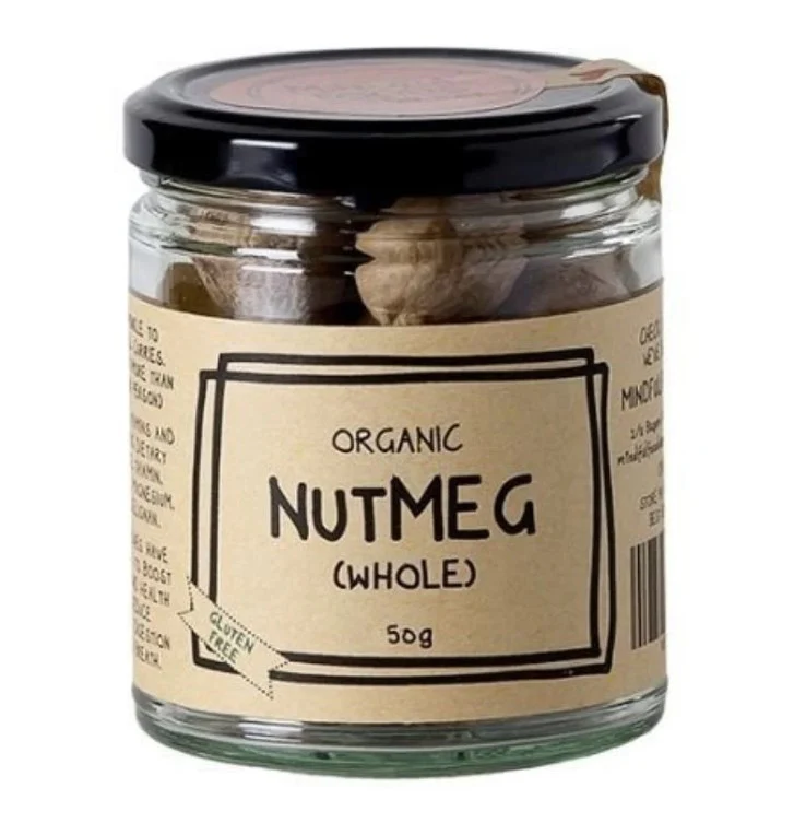 Mindful Foods Nutmeg Whole Organic 50g