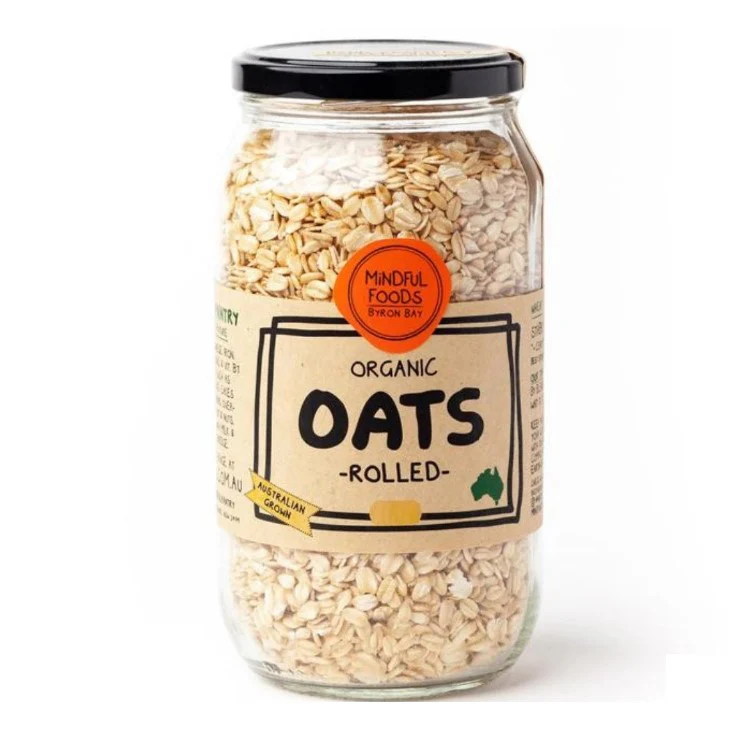 Mindful Foods Oats Wholegrain Rolled Organic 450g