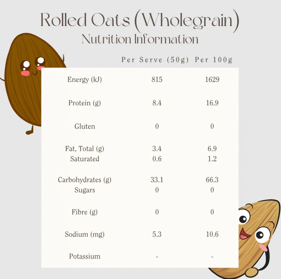 Mindful Foods Oats Wholegrain Rolled Organic 450g - Image 2