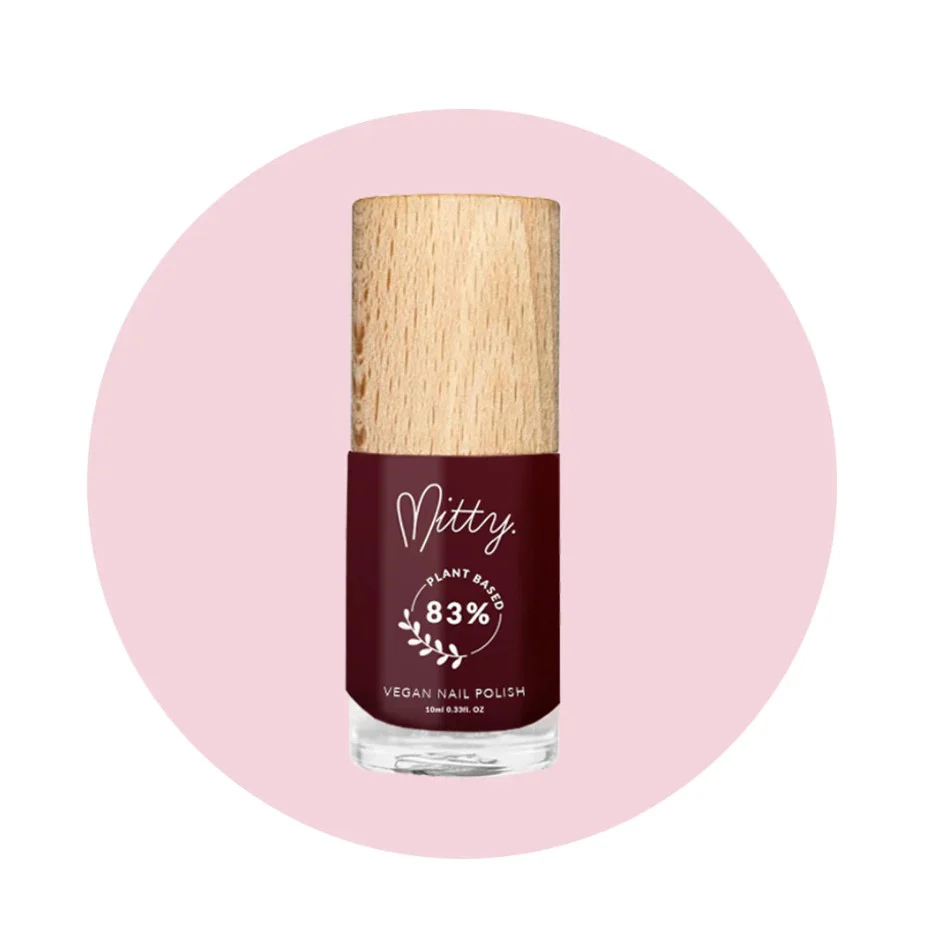 Mitty 83% Plant based Vegan polish Black Cherry 10ml