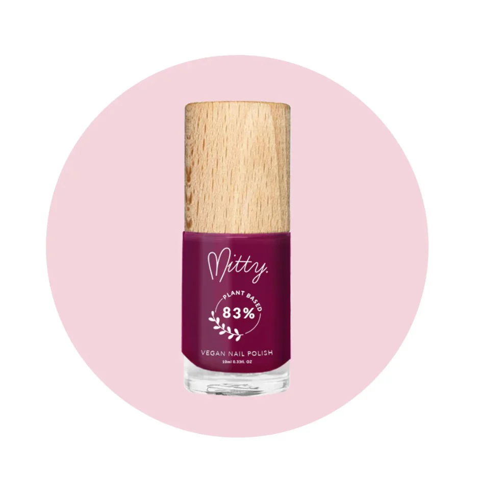 Mitty 83% Plant based Vegan polish Eggplant 10ml