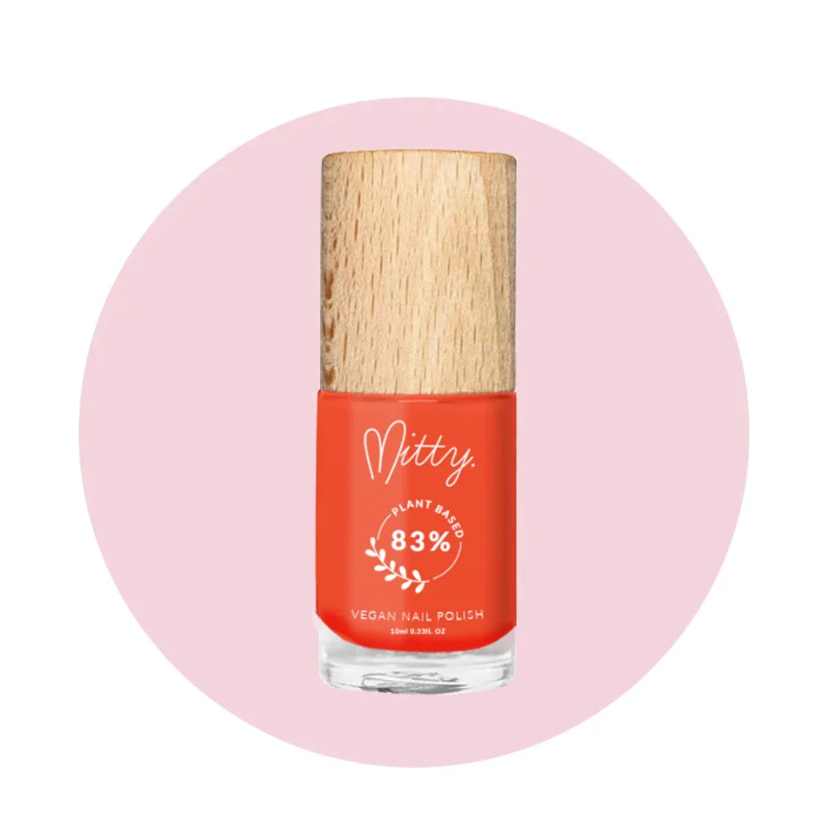 Mitty 83% Plant based Vegan polish Hot Rod 10ml