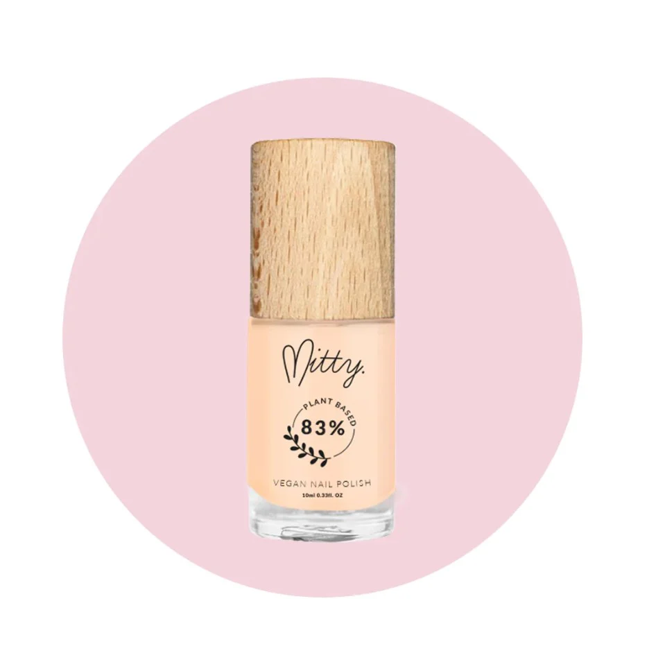 Mitty 83% Plant based Vegan polish Peach Cream 10ml