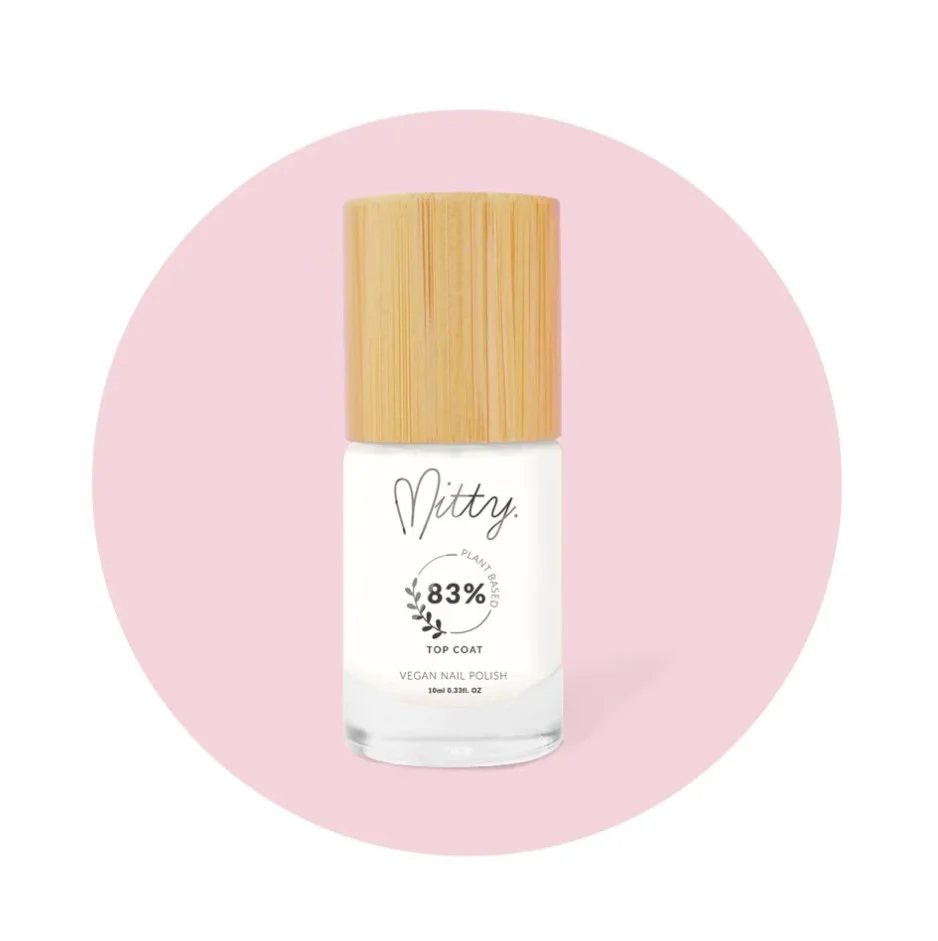 Mitty 83% Plant based Vegan polish Top Coat