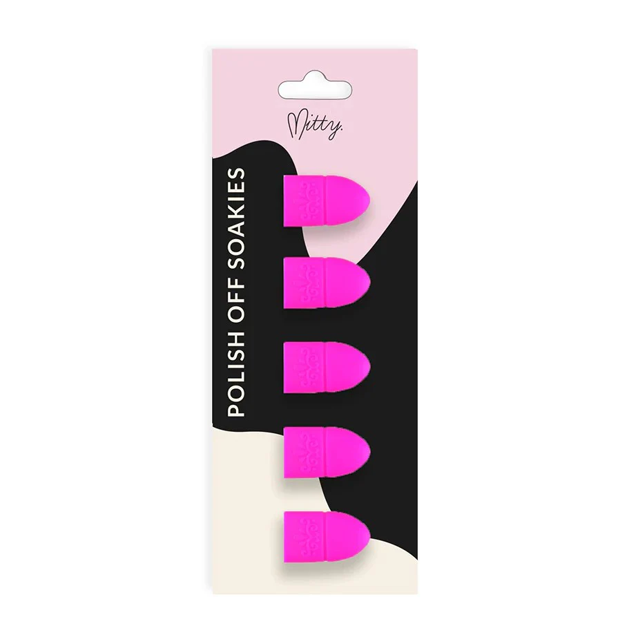 Mitty Polish off Soakies Candy Pink 5pcs