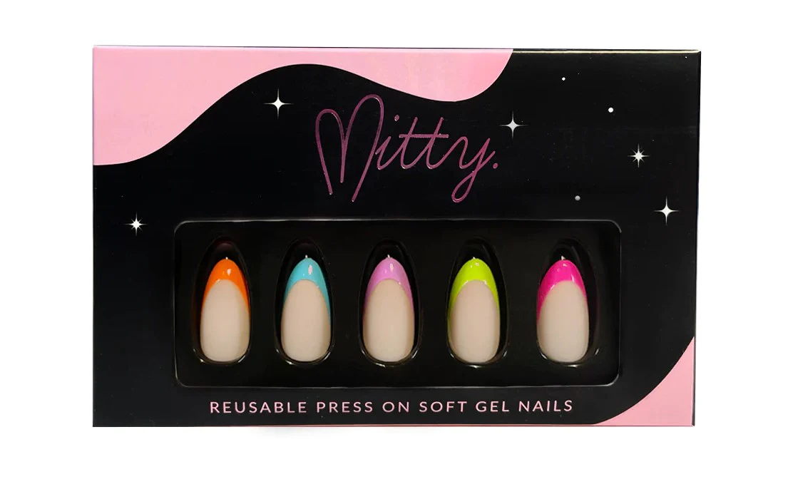 Mitty Press On Nails Pop My Rainbow 30pcs