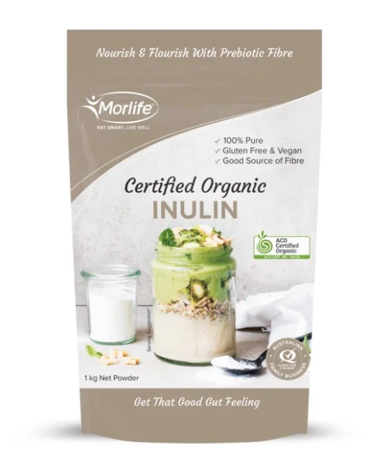 Morlife Certified Organic Inulin Powder 1kg