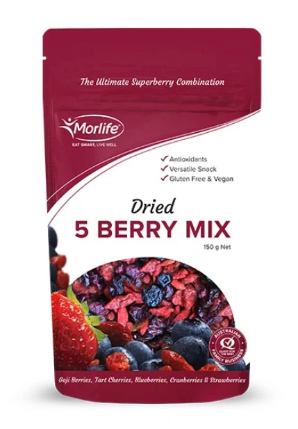 Morlife Five Berry Mix Dried 150g