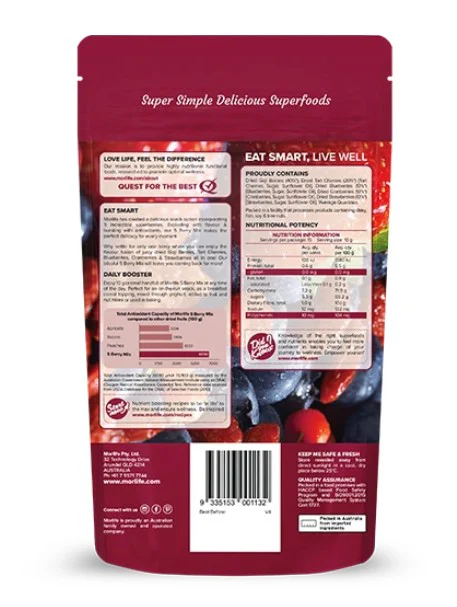 Morlife Five Berry Mix Dried 150g - Image 2