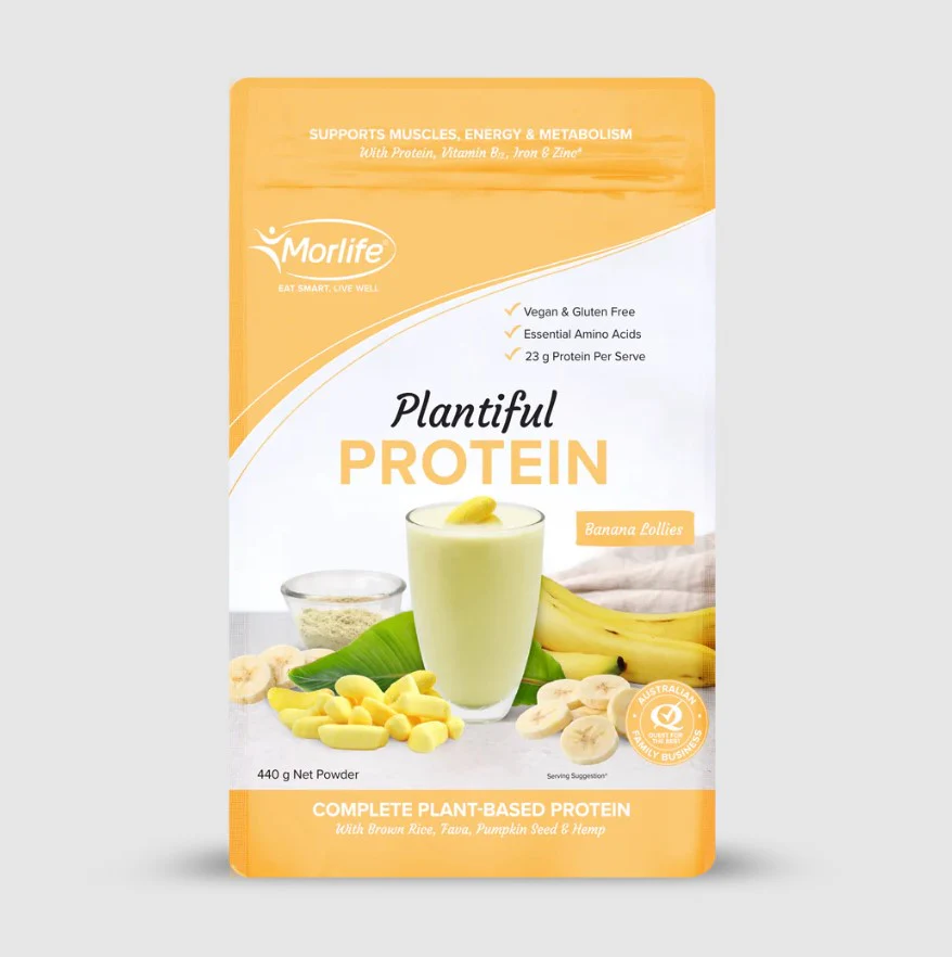 Morlife Plantiful Protein Banana Lollies 440g