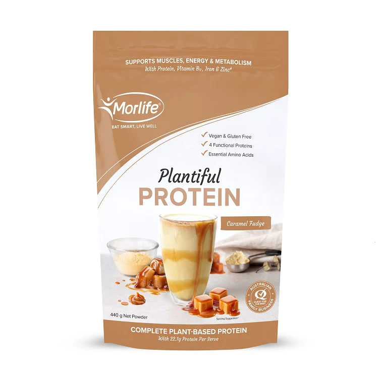 Morlife Plantiful Protein Caramel Fudge 440g