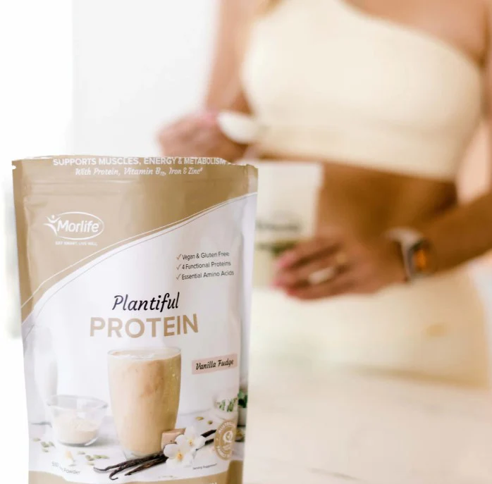Morlife Plantiful Protein Vanilla Fudge 440g - Image 3