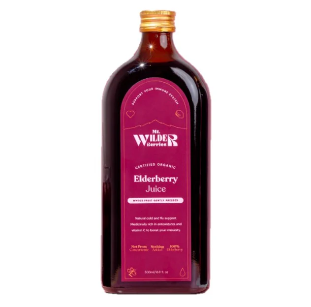 Mt Wilder Berries Organic Elderberry Juice 500ml
