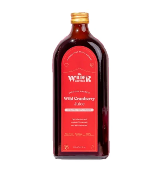 Mt Wilder Berries Organic Wild Cranberry Juice 500ml