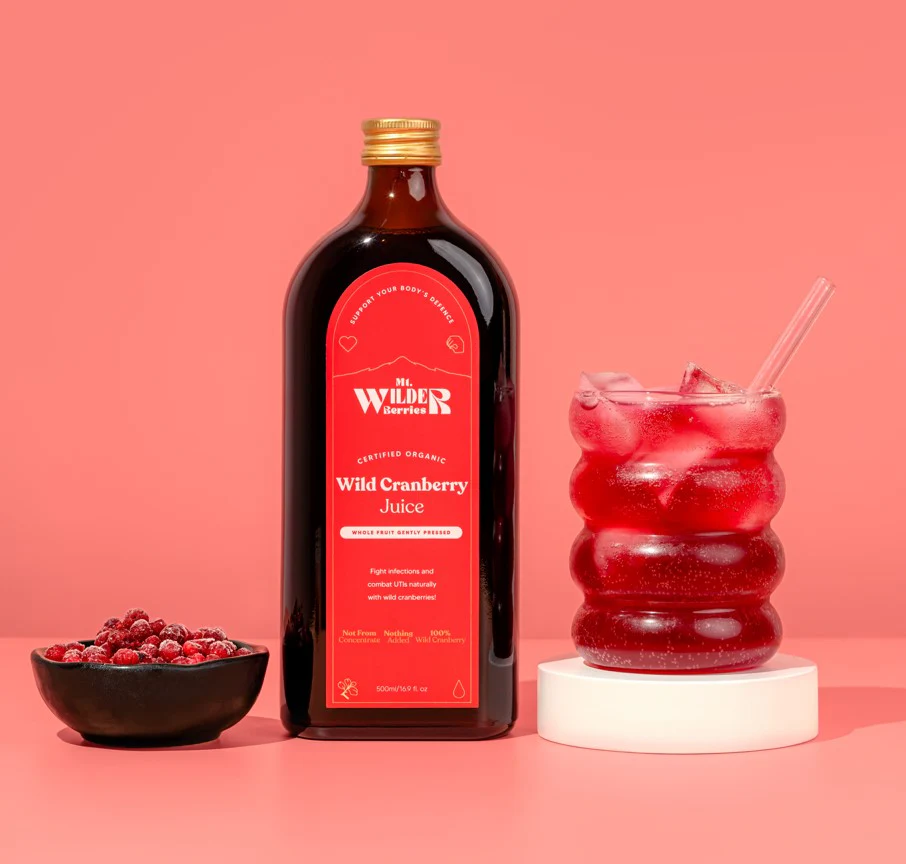 Mt Wilder Berries Organic Wild Cranberry Juice 500ml - Image 2