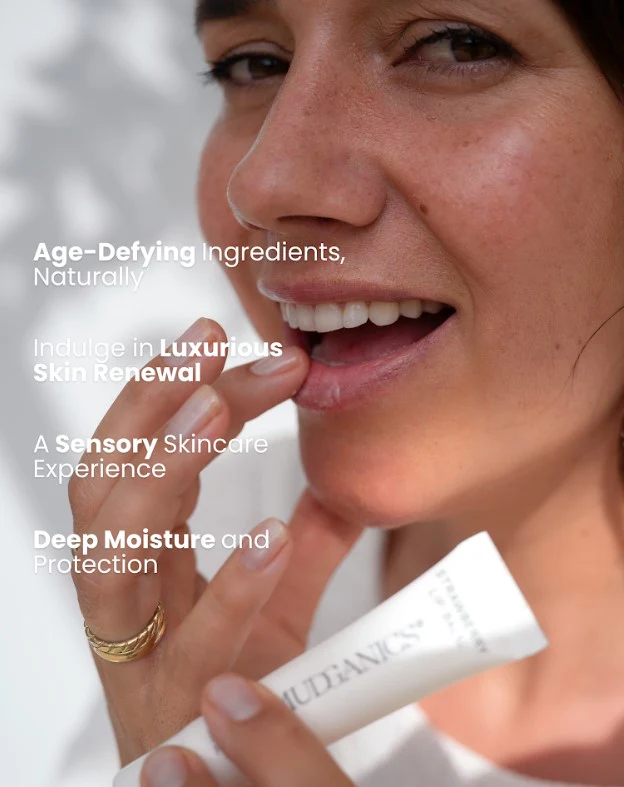 Mudganics Lip Balm Strawberry 10ml - Image 3