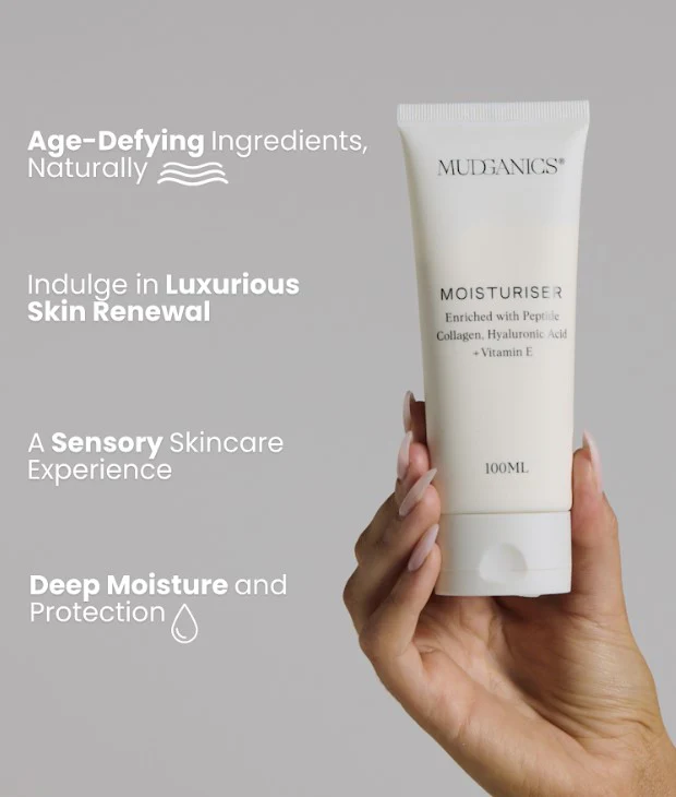 Mudganics Peptide Hyaluronic Acid SB Moisturiser 100ml - Image 2