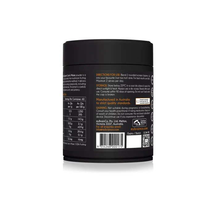 myBrainCo Organic Lion’s Mane 60g - Image 3