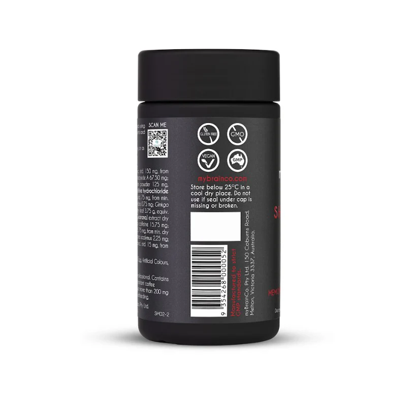 myBrainCo. Sharp Mind 60 Vege-Capsules - Image 2