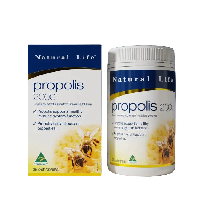 Natural Life Propolis 2000mg 365 Capsules