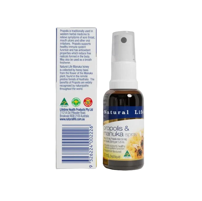 Natural Life Propolis & Manuka honey spray 30ml - Image 2