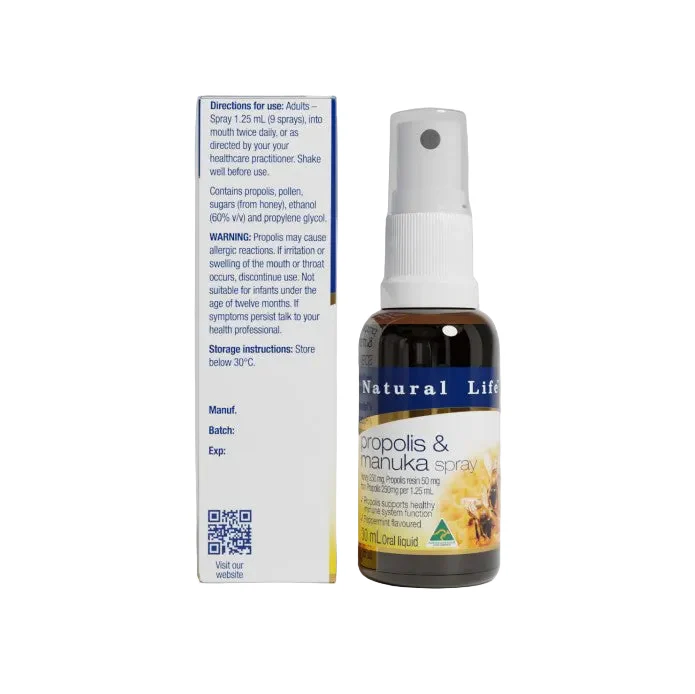 Natural Life Propolis & Manuka honey spray 30ml - Image 3