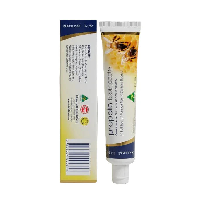 Natural Life Propolis Toothpaste Natural formula w/ Fluoride 100g - Image 3