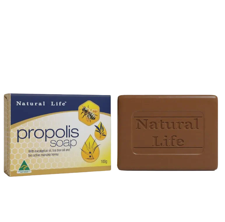 Natural Life Bar Soap Propolis Manuka Honey Tea Tree & Eucalyptus 100g