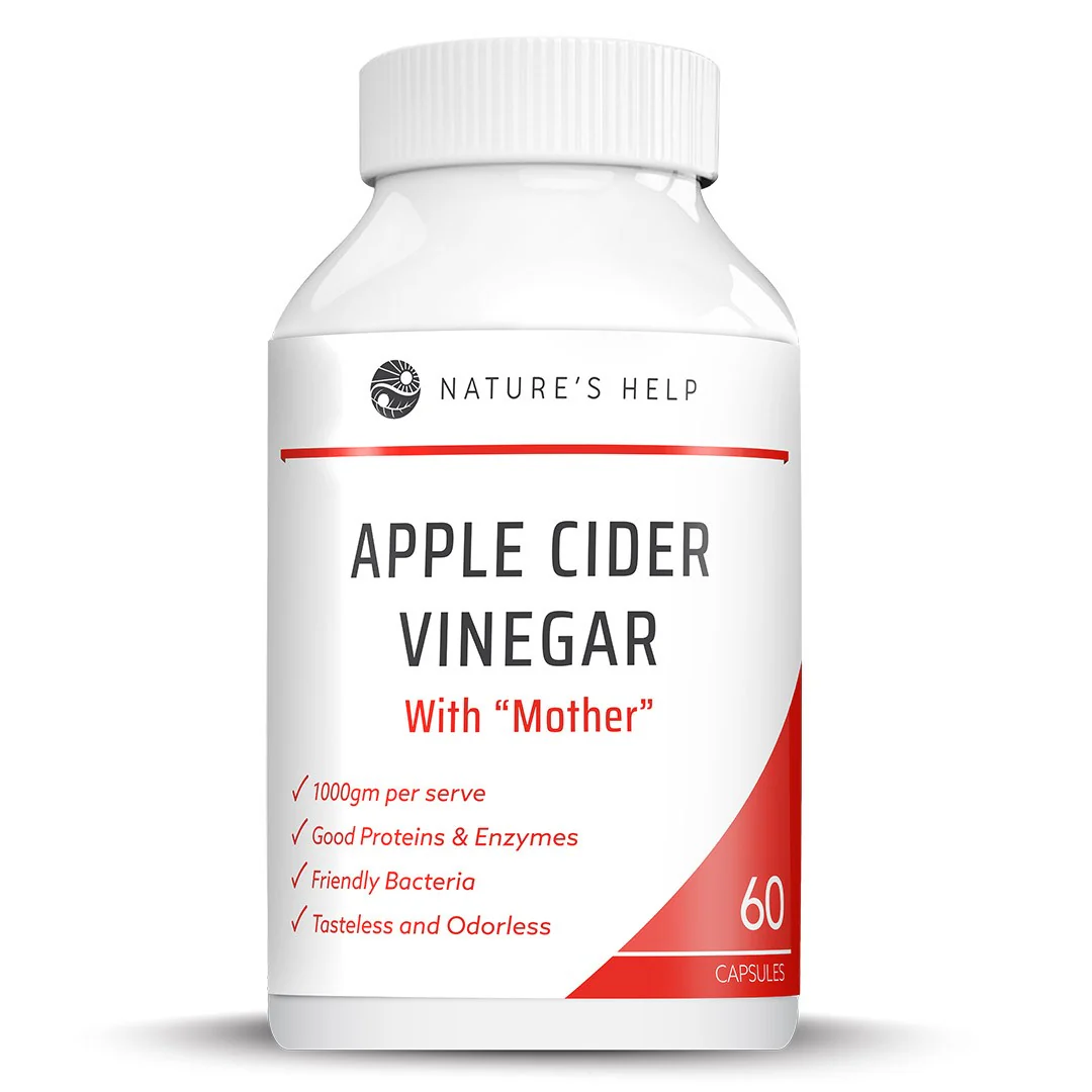 Nature's Help Apple Cider Vinegar with Mother 60 Capsules